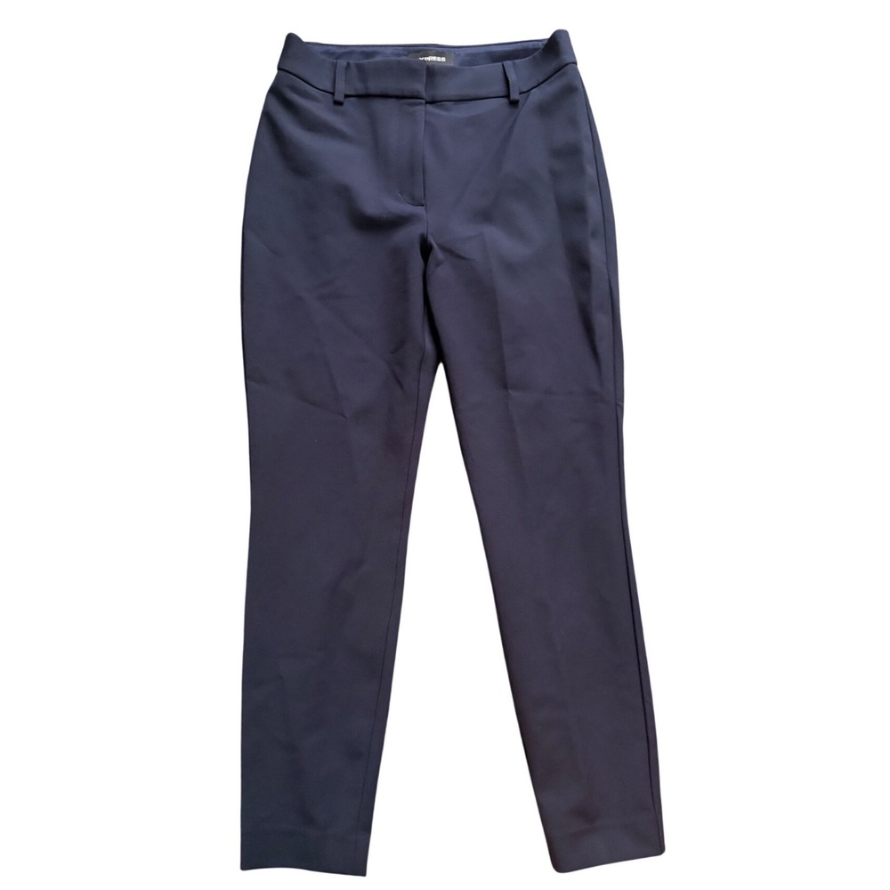 Express Stretch+ Extreme Skinny High Rise Dress Pants Navy Blue Womens 4S‎ 4C